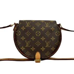 LOUIS VUITTON Brown Monogram Leather Pochette Shoulder Bag